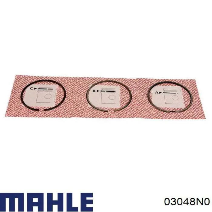 Pierścienie tłokowe na 1 cylinder, STD. 03048N0 Mahle Original