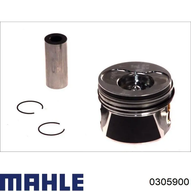 Do koszyka 0305900 Mahle Original Tłok, komplet do jednego cylindru, STD