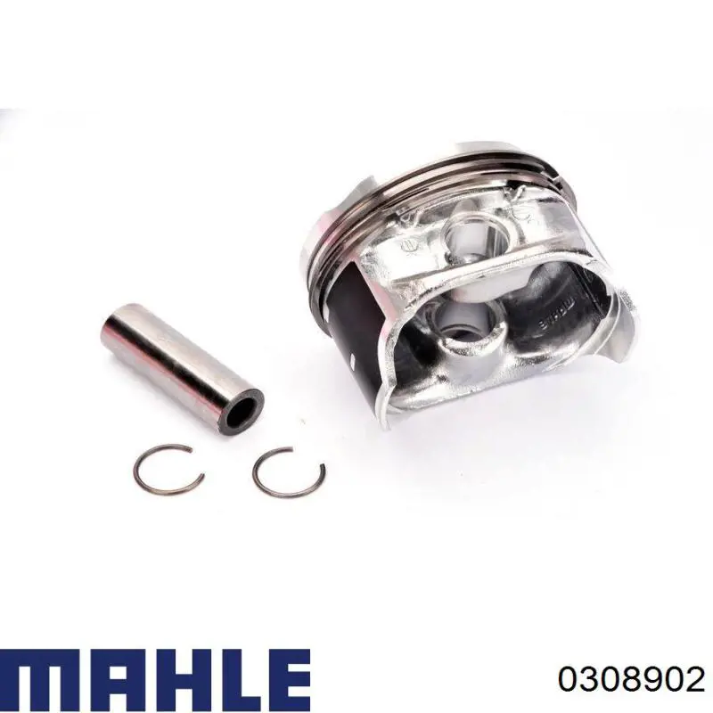 Do koszyka 0308902 Mahle Original Tłok, komplet na 1 cylinder, 2. naprawa (+0,50)