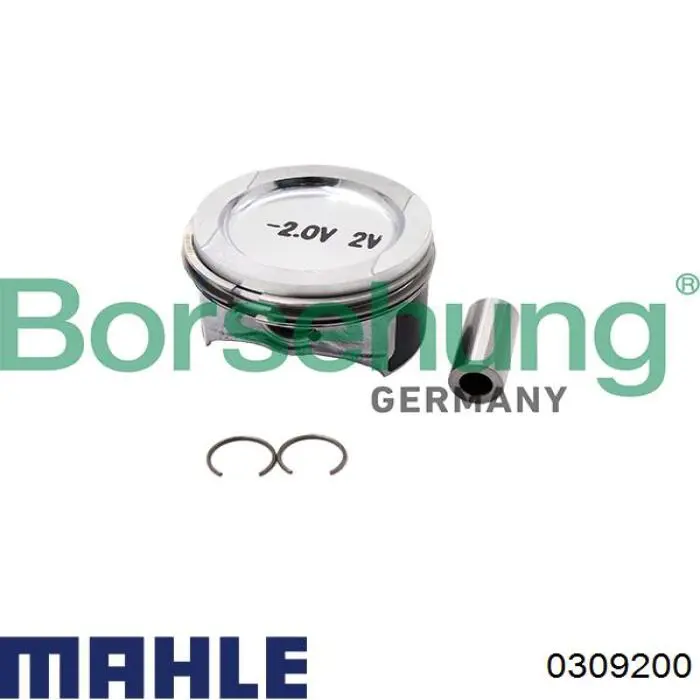 Tłok, komplet do jednego cylindru, STD Mahle Original 0309200 cena, od 217,57 USD