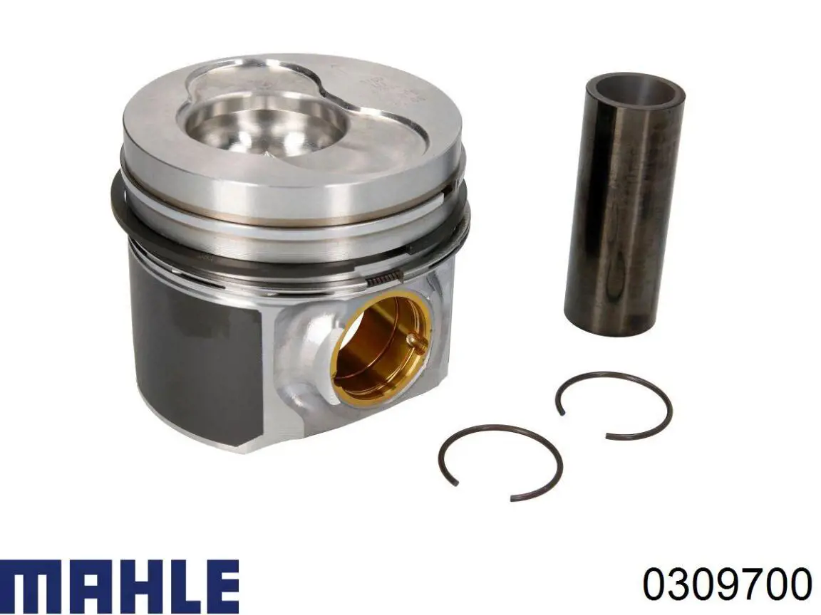 0309700 Mahle Original Tłok, komplet do jednego cylindru, STD