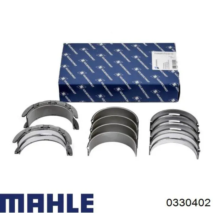 0330402 Mahle Original Tłok, komplet na 1 cylinder, 2. naprawa (+0,50)