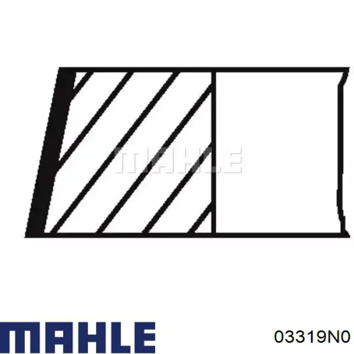 Do koszyka 03319N0 Mahle Original Pierścienie tłokowe na 1 cylinder, STD.