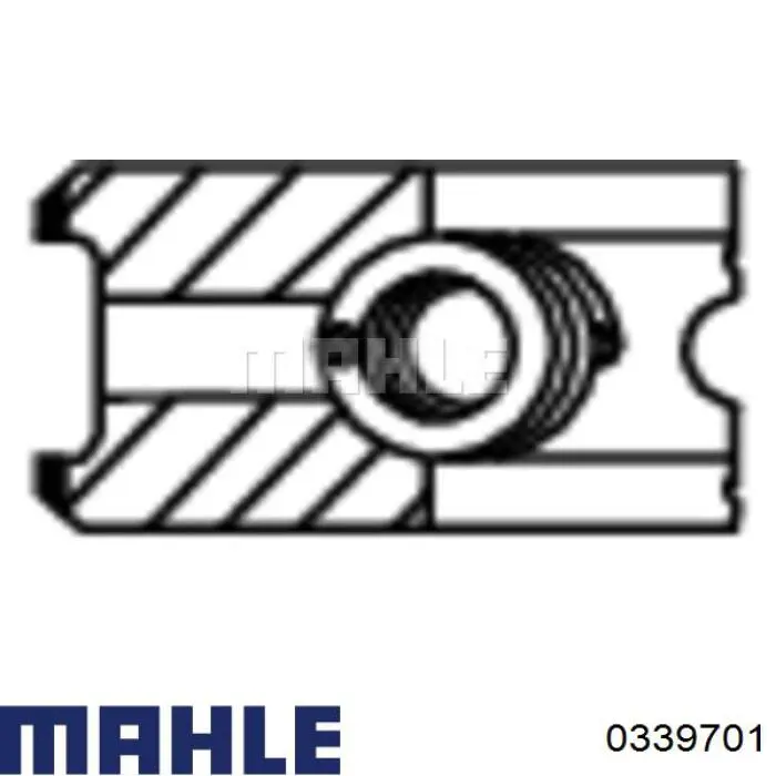 Tłok, komplet do jednego cylindru, 1. naprawa (+0,25) Mahle Original 0339701 cena, od 142,03 USD