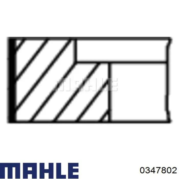 Do koszyka 0347802 Mahle Original Tłok, komplet na 1 cylinder, 2. naprawa (+0,50)