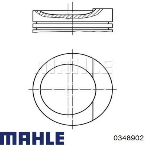 Do koszyka 3103295050 Yenmak Tłok, komplet na 1 cylinder, 2. naprawa (+0,50)
