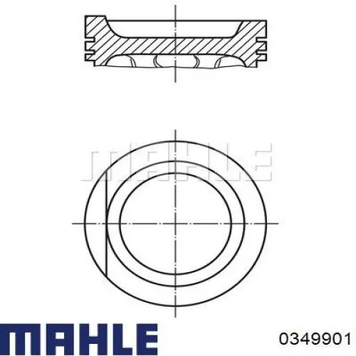 Tłok, komplet na 1 cylinder, 2. naprawa (+0,50) Audi A6 C4 kombi (4A5) (1994 - 1998) cena, od 99,59 USD