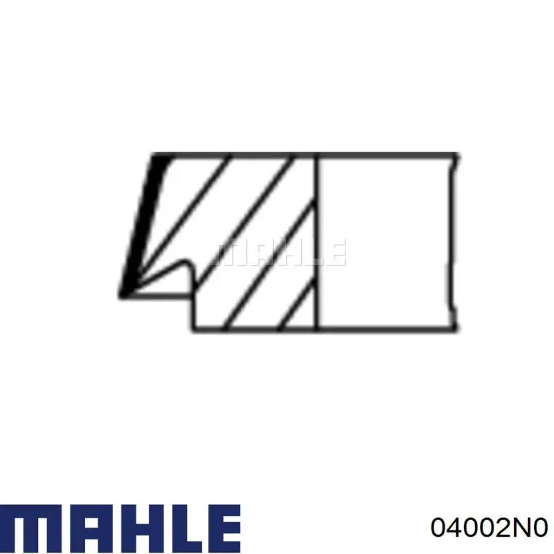 Do koszyka 04002N0 Mahle Original Pierścienie tłokowe na 1 cylinder, STD.