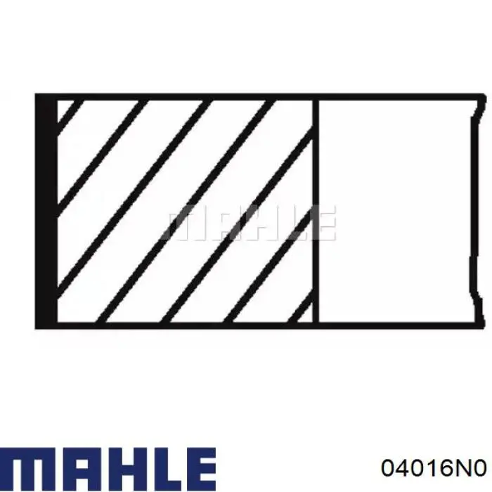 Do koszyka 04016N0 Mahle Original Pierścienie tłokowe na 1 cylinder, STD.