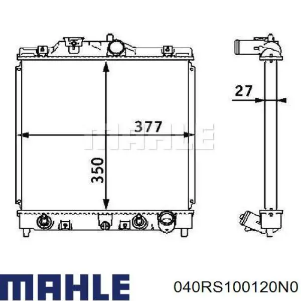 Do koszyka 040RS100120N0 Mahle Original Pierścienie tłokowe na 1 cylinder, STD.