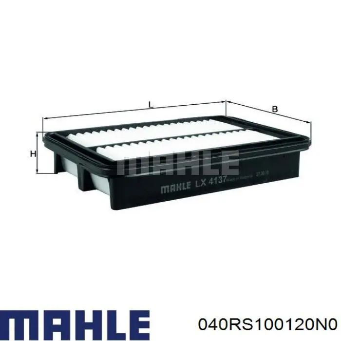 Pierścienie tłokowe na 1 cylinder, STD. Mahle Original 040RS100120N0