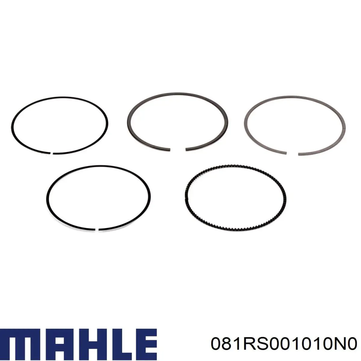 081RS001010N0 Mahle Original Pierścienie tłokowe na 1 cylinder, STD.