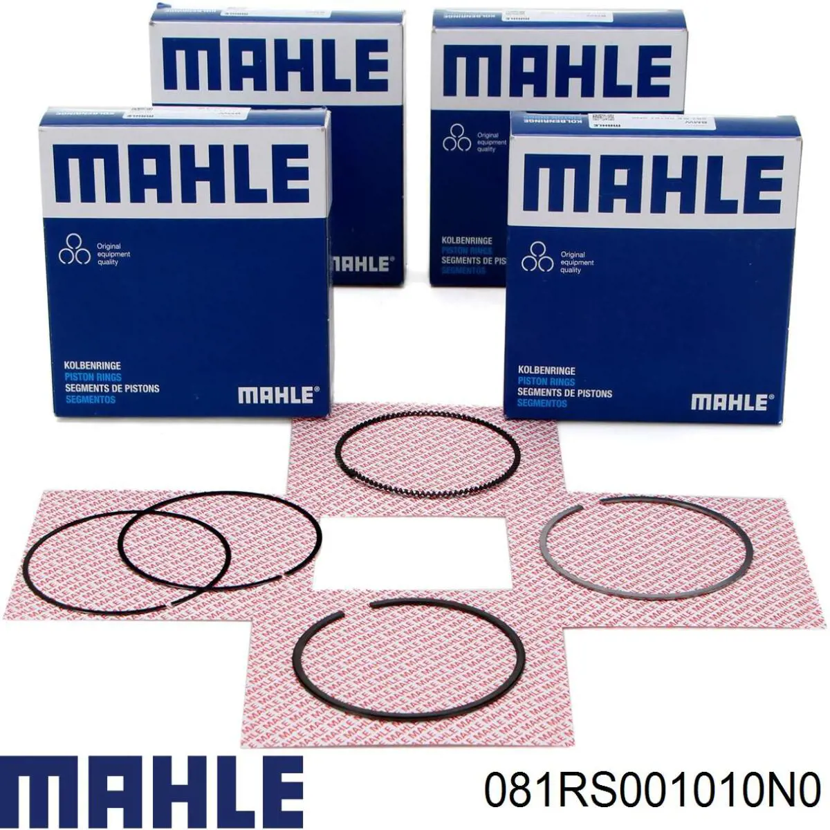 Do koszyka 081RS001010N0 Mahle Original Pierścienie tłokowe na 1 cylinder, STD.