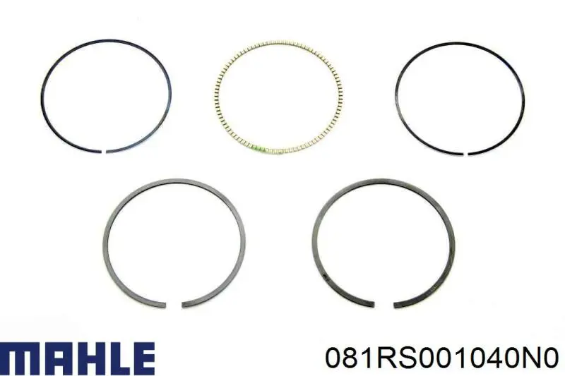 081RS001040N0 Mahle Original pierścienie tłokowe na 1 cylinder, std.