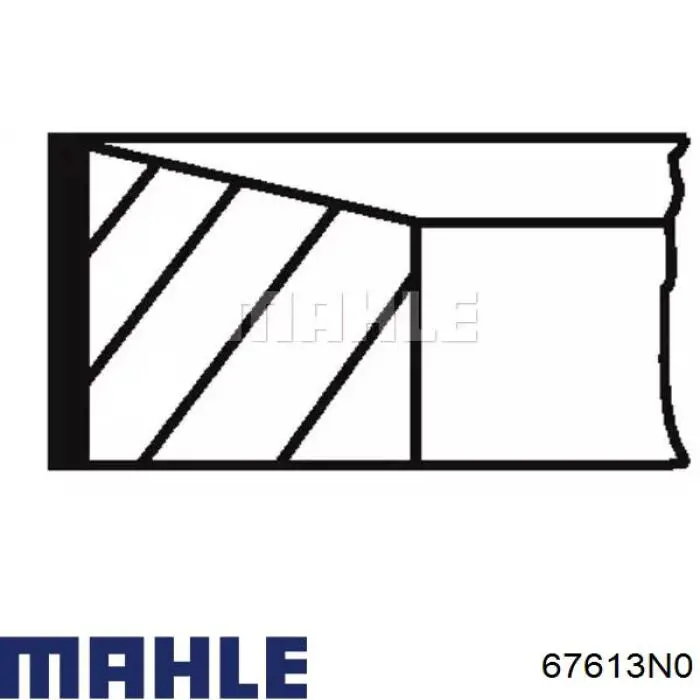Zestaw pierścieni tłokowych do silnika, STD Mahle Original 67613N0 cena, od 43,93 USD