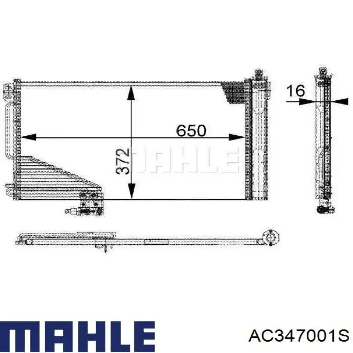 Do koszyka AC347001S Mahle Original Chłodnica klimatyzacji