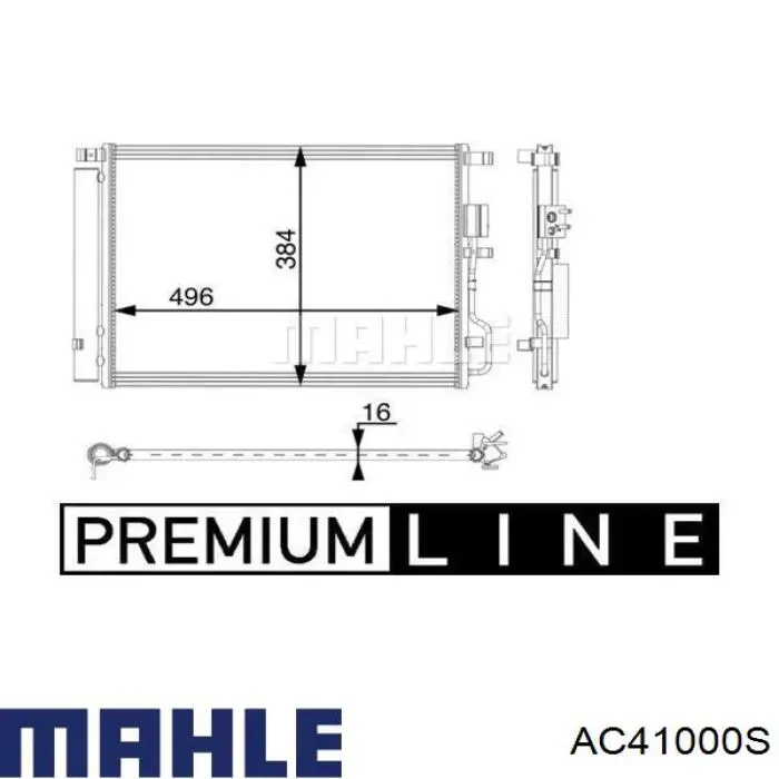 Do koszyka AC41000S Mahle Original Chłodnica klimatyzacji