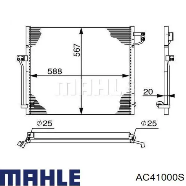 AC41000S Mahle Original Chłodnica klimatyzacji