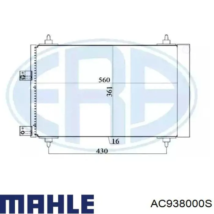 Do koszyka AC938000S Mahle Original Chłodnica klimatyzacji