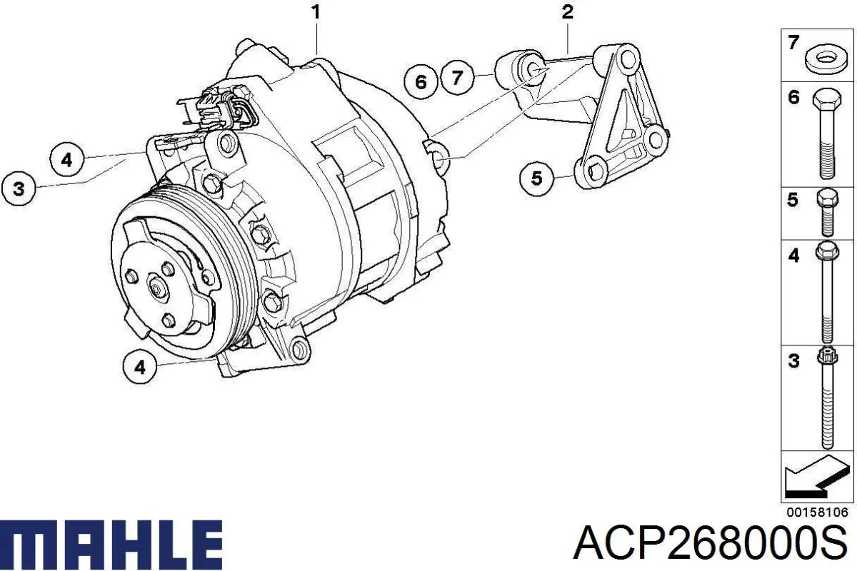 Do koszyka 64529195975 BMW Sprężarka klimatyzacji