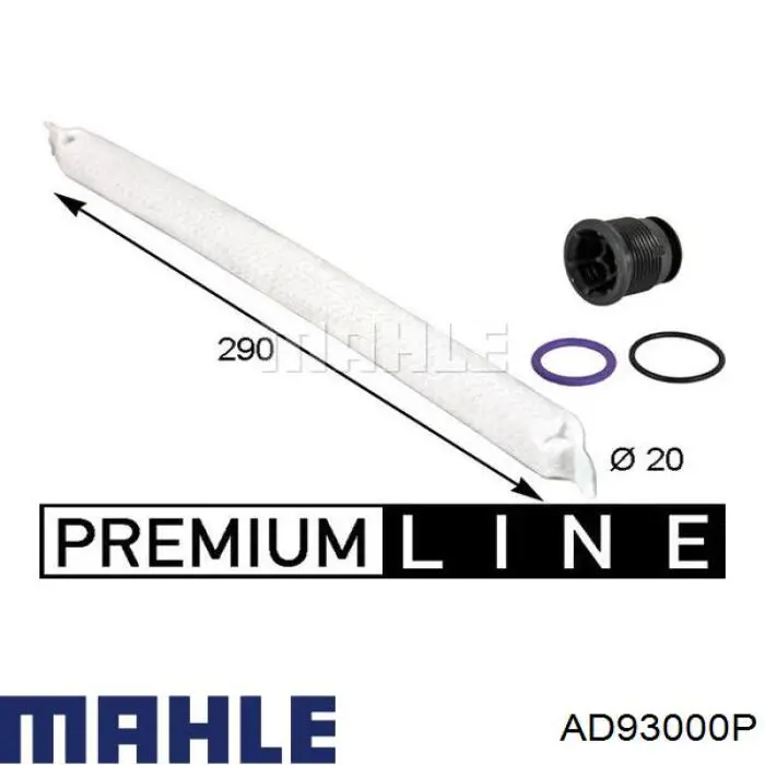 AD 93 000P Mahle Original osuszacz klimatyzacji