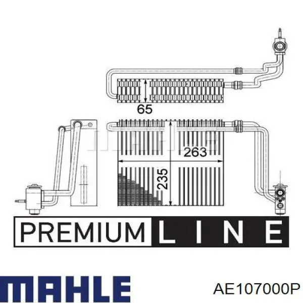 Parownik klimatyzacji Mahle Original AE107000P cena, od 110,06 USD