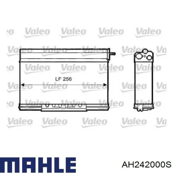 Chłodnica nagrzewnicy (ogrzewacza) Mahle Original AH242000S cena, od 80,89 USD