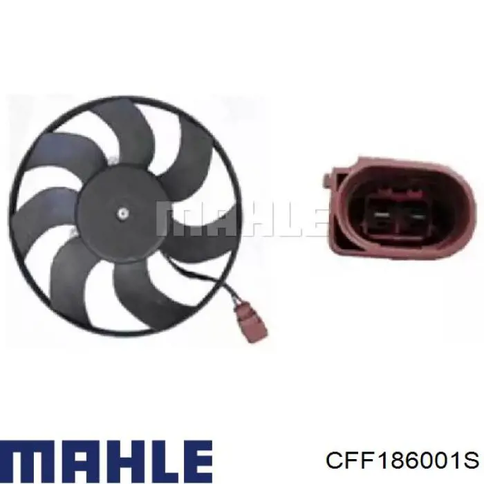 Wentylator elektryczny układu chłodzenia, kompletny (silnik+wirnik) prawy Mahle Original CFF186001S cena, od 62,61 USD