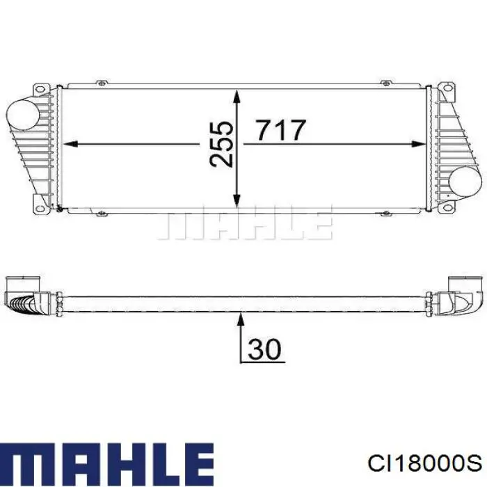 CI 18 000S Mahle Original chłodnica intercoolera