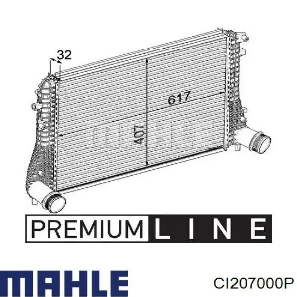 CI 207 000P Mahle Original chłodnica intercoolera