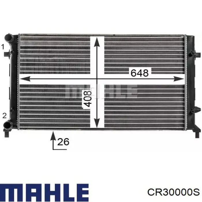 CR 30 000S Mahle Original chłodnica silnika