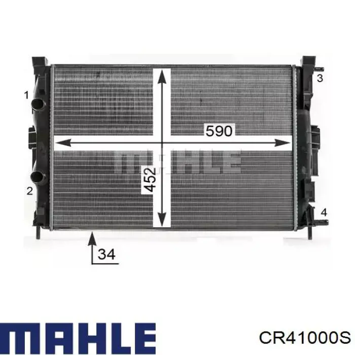 CR 41 000S Mahle Original chłodnica silnika