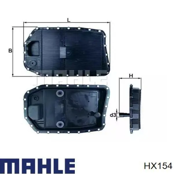 Miska automatycznej skrzyni biegów Mahle Original HX154 cena, od 68,16 USD