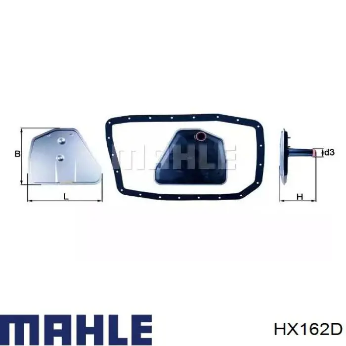 HX162D Mahle Original filtr automatycznej skrzyni biegów