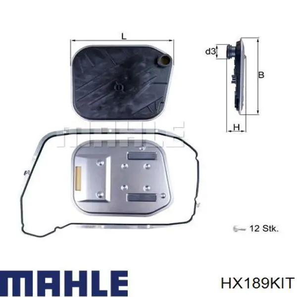 HX189KIT Mahle Original filtr automatycznej skrzyni biegów