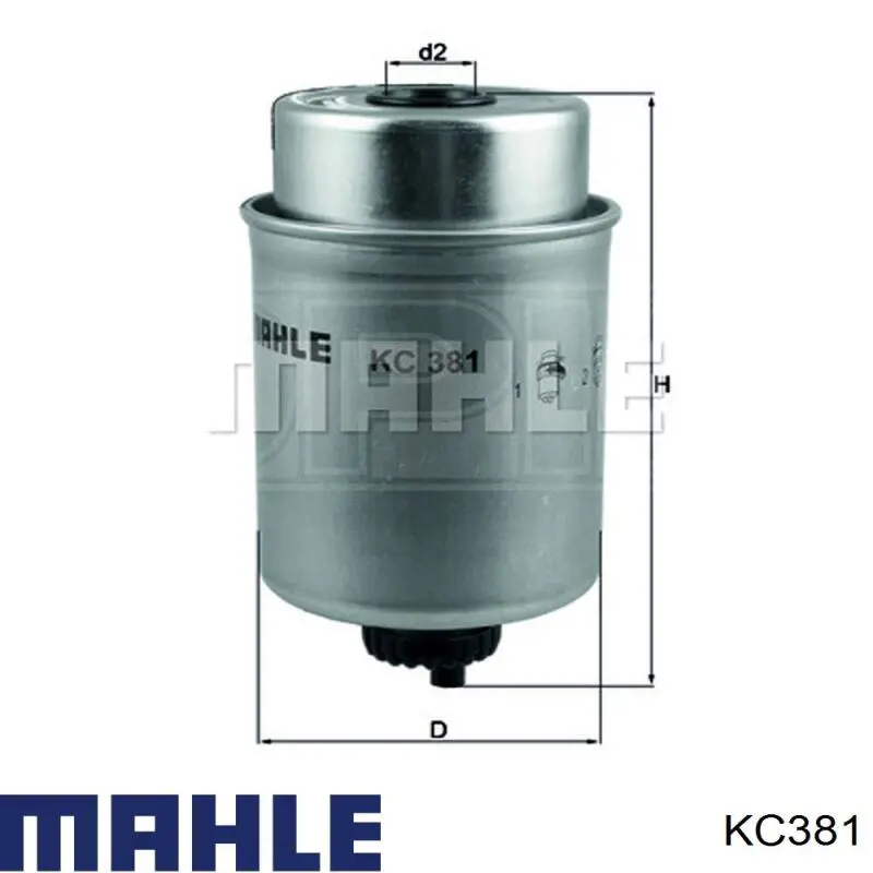 Filtr paliwa Mahle Original KC381 cena, od 37,84 USD