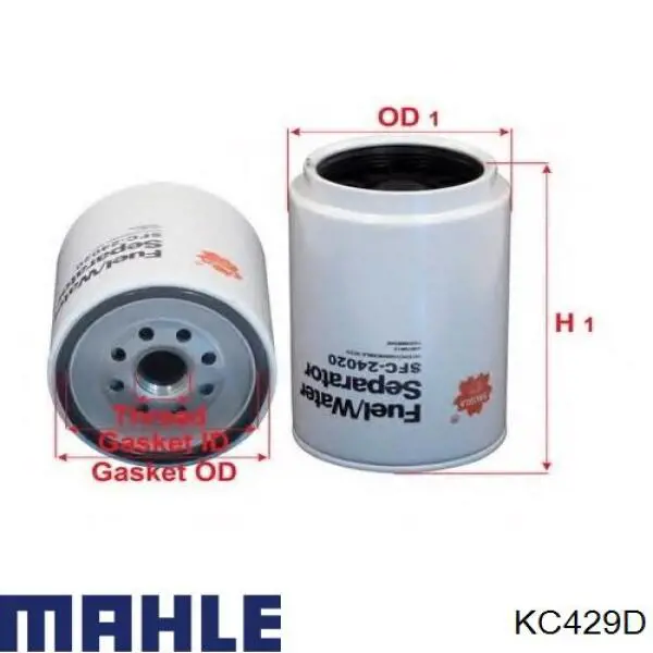 Filtr paliwa Mahle Original KC429D cena, od 36,05 USD