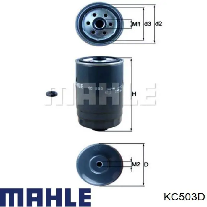 Filtr paliwa Mahle Original KC503D cena, od 17,56 USD