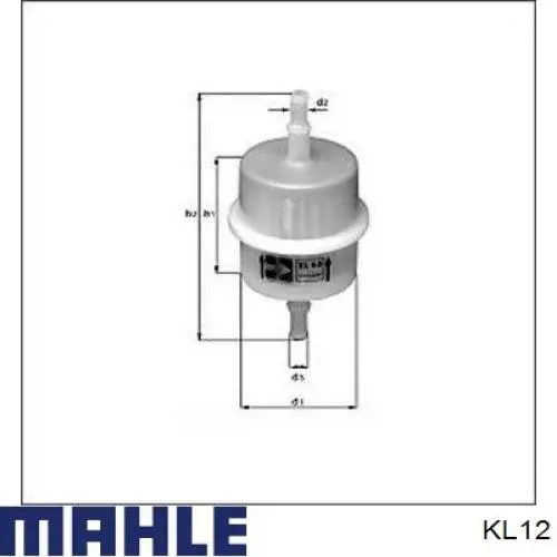 Do koszyka KL12 Mahle Original Filtr paliwa