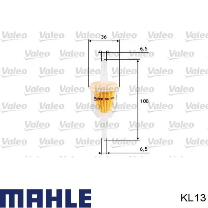 Do koszyka KL13 Mahle Original Filtr paliwa