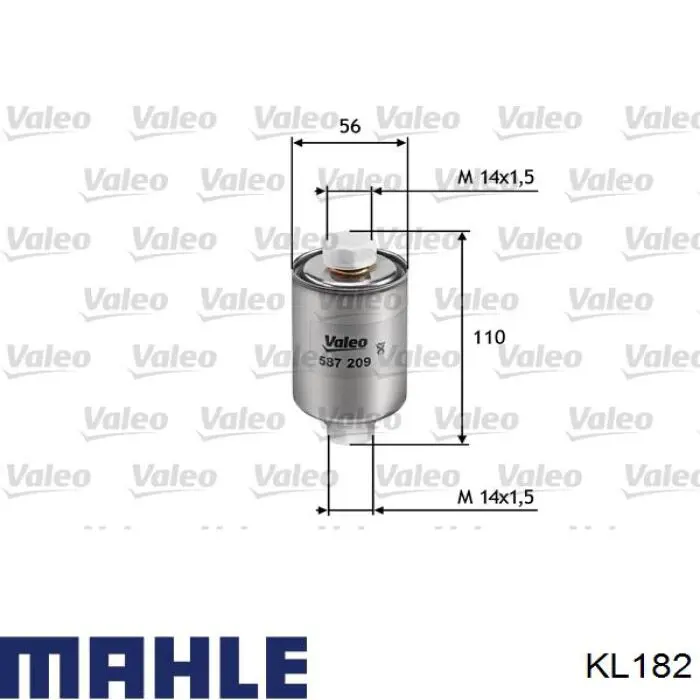 Filtr paliwa Mahle Original KL182 cena, od 7,71 USD