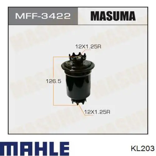 Do koszyka KL203 Mahle Original Filtr paliwa