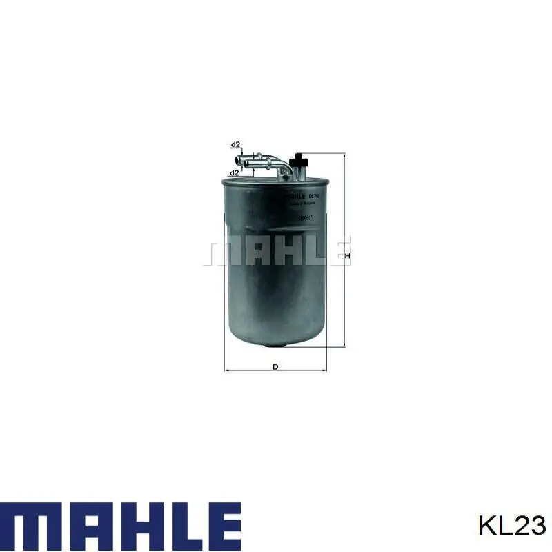Filtr paliwa Mahle Original KL23 cena, od 4,54 USD