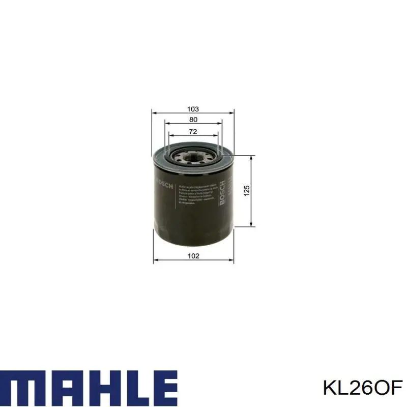 Filtr paliwa Mahle Original KL26OF cena, od 5,60 USD