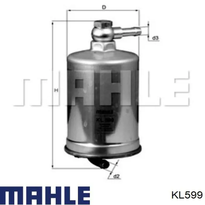 Filtr paliwa Mahle Original KL599 cena, od 26,33 USD