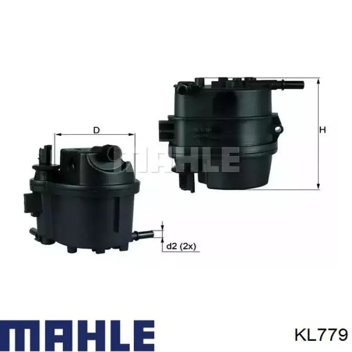 Filtr paliwa Mahle Original KL779 cena, od 21,84 USD