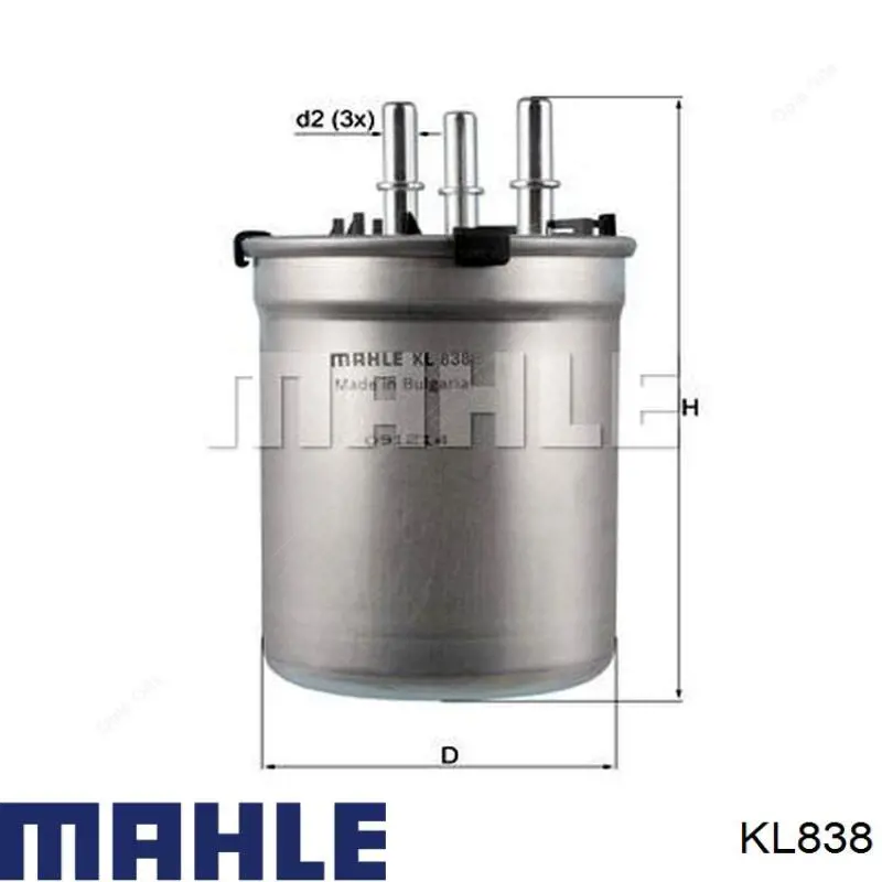 Filtr paliwa Mahle Original KL838 cena, od 19,90 USD