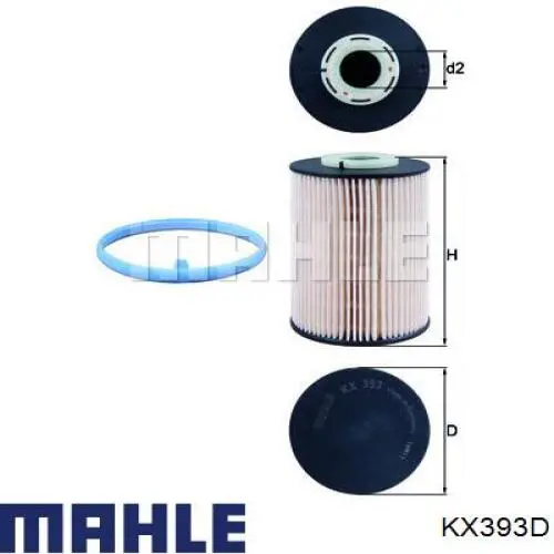 Filtr paliwa Mahle Original KX393D cena, od 14,60 USD