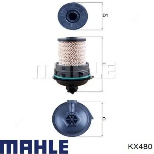 Filtr paliwa Mahle Original KX480 cena, od 29,20 USD