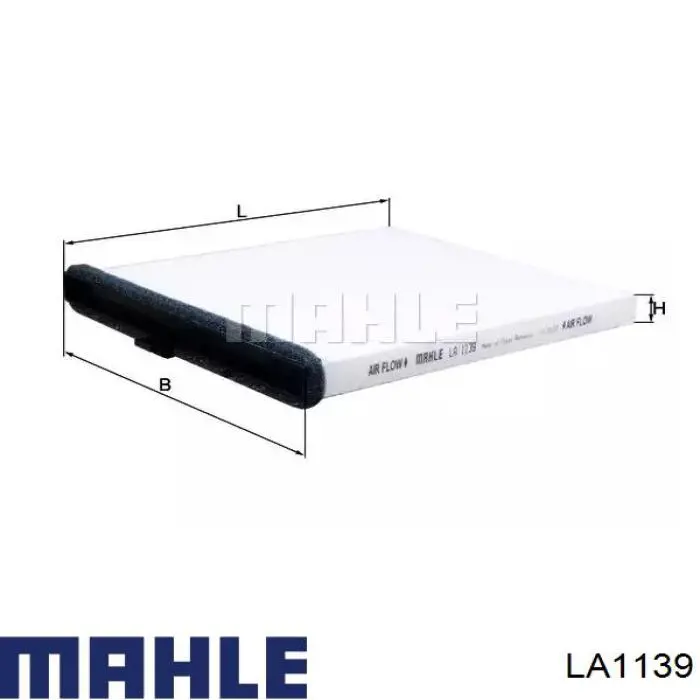Filtr kabiny Mahle Original LA1139 cena, od 17,20 USD